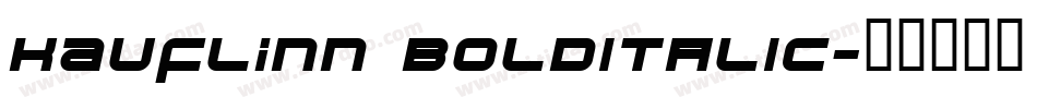 Kauflinn BOLDITALIC字体转换